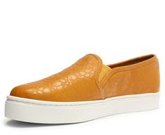 Slip On Amarelo Mostarda Sola Alta