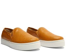 Slip On Amarelo Mostarda Sola Alta