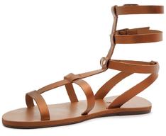 Sandália Rasteira Gladiadora Cobre Multi Tiras